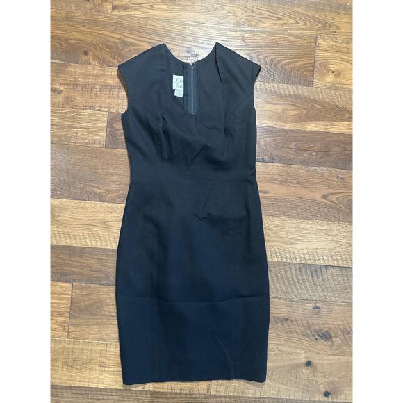 Vintage Constance Saunders Black Cotton Dress - Picture 2 of 5